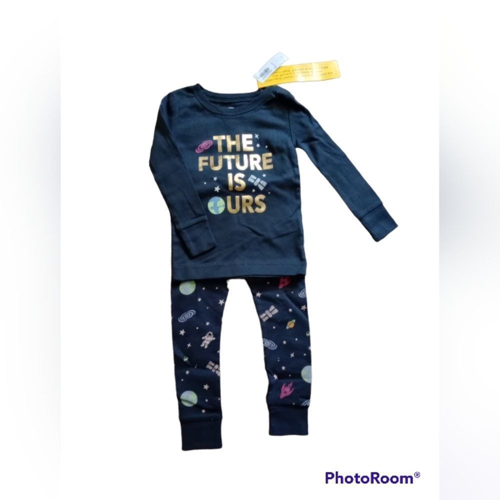NWT Old navy Toddler girls Space pajama set size 2T
